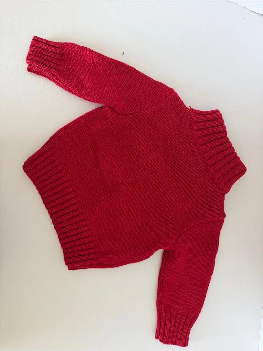 Ralph Lauren Bright Red Half-Zip Knit Sweater for baby 9month NWT